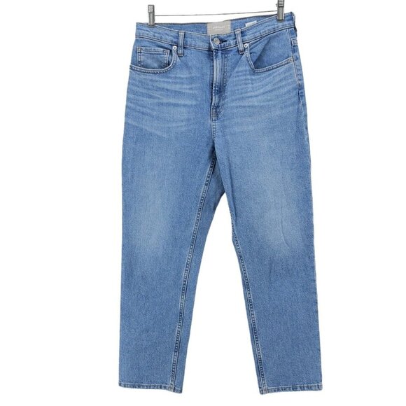 EVERLANE The Cheeky Jean High Waisted Medium Blue Wash Size 29 Crop - Picture 1 of 8